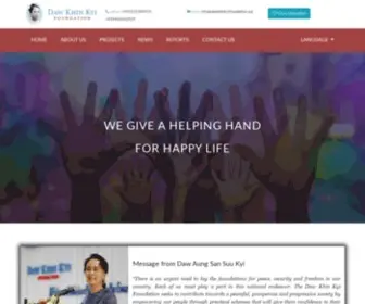 Dawkhinkyifoundation.org(Daw Khin Kyi Foundation) Screenshot