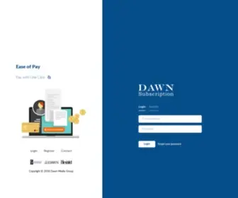 Dawnclassified.com(DAWN Subscription) Screenshot