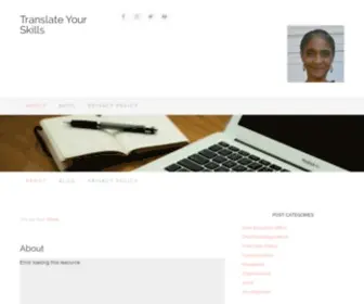 Dawncwhite.com(Translate Your Skills) Screenshot