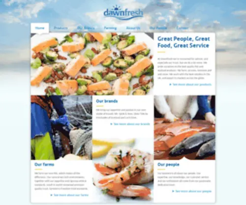 Dawnfresh.co.uk(Dawnfresh Seafoods) Screenshot