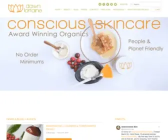 Dawnlorraine.com(Dawn lorraine conscious skincare) Screenshot