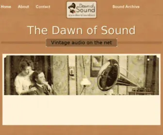 Dawnofsound.com(Vintage audio on the net) Screenshot