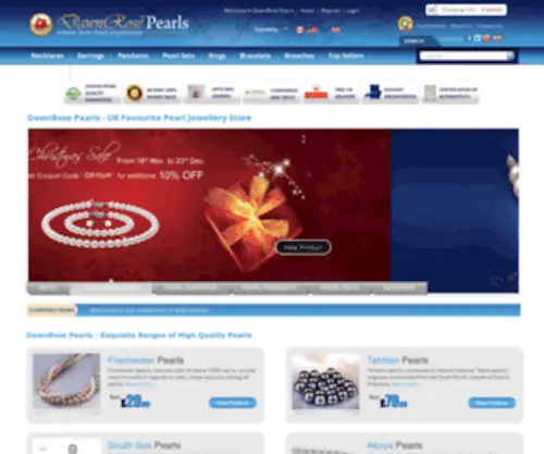 Dawnrosepearls.co.uk(Pearl Jewellery) Screenshot