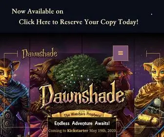 Dawnshadegame.com(Dawnshade Board Game) Screenshot