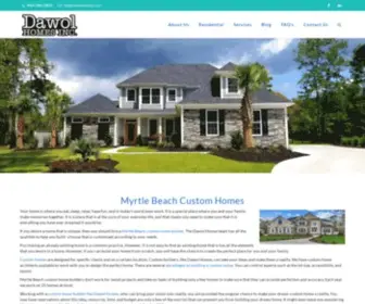 Dawolhomes.com(Myrtle Beach Custom Homes Dawol Homes) Screenshot