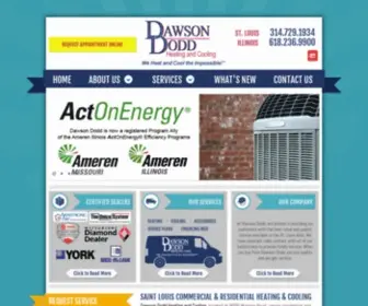 Dawson-Dodd.com(Louis Heating Company) Screenshot