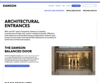 Dawsondoors.com(Dawson’s experience in providing world) Screenshot