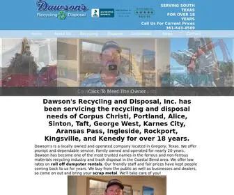 Dawsonrecyclinganddisposalinc.com(Dawson Recycling & Disposal) Screenshot