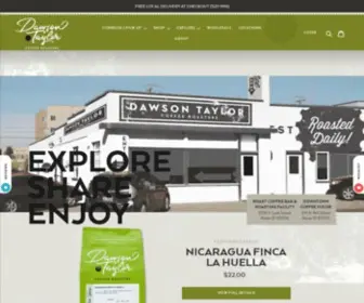 Dawsontaylor.com(Dawson Taylor Coffee Roasters) Screenshot