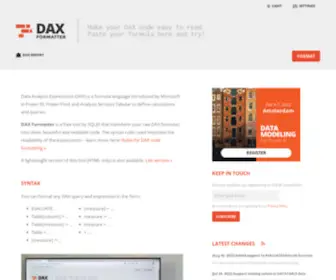 Daxformatter.com(DAX Formatter) Screenshot