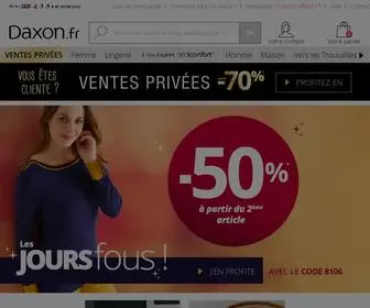 Daxon.fr(Mode femme & homme grande taille) Screenshot