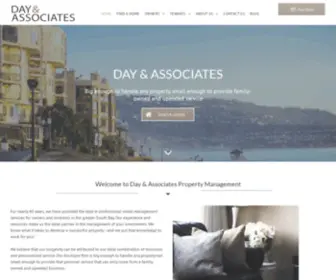 Dayandassociatespm.com(Experienced Property Management in the South Bay) Screenshot