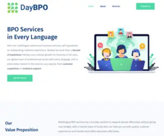 Daybpo.com(Transforming BPO industry with a Human Touch) Screenshot