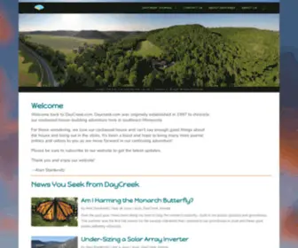 Daycreek.com(Cordwood masonry housebuilding) Screenshot