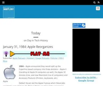 Dayintechhistory.com(Day in Tech History) Screenshot