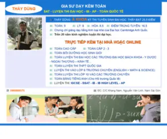 Daykemtoan.com(THẦY DŨNG CHUYÊN TOÁN CẤP 3) Screenshot