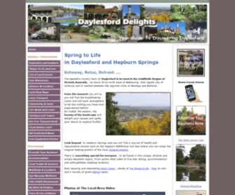 Daylesforddelights.com(Find out All About Daylesford and Hepburn Springs which) Screenshot