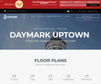 Daymarkuptown.com(Daymark Uptown Apartments) Screenshot