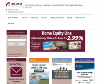 Daymetcu.com(DayMet Credit Union) Screenshot