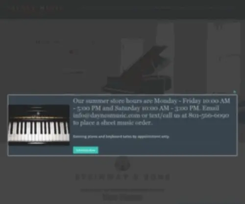Daynesmusic.com(Daynes Music Company) Screenshot