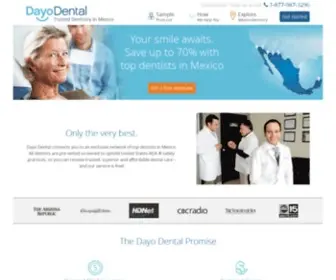 Dayodental.com(Dentists in Mexico) Screenshot