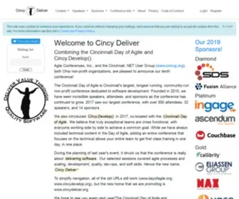 Dayofagile.org(Cincy Deliver) Screenshot