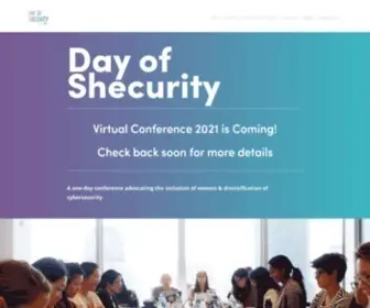 Dayofshecurity.com(Day of Shecurity) Screenshot