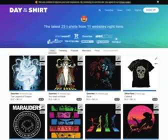 Dayoftheshirt.com(Day of the Shirt) Screenshot