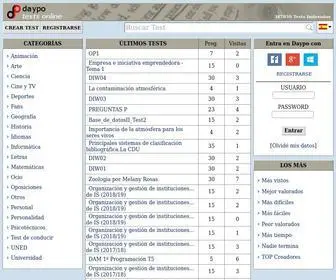 Daypo.com(Tests Online) Screenshot