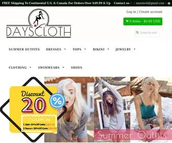 Dayscloth.com(DaysCloth Fresh Women's Fashion) Screenshot