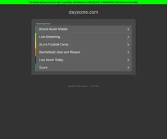 Dayscore.com(Dayscore) Screenshot