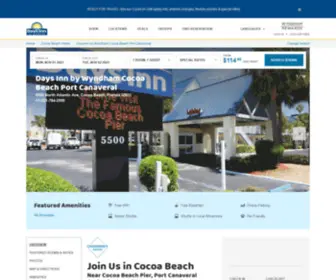 Daysinncocoabeach.com(Days Inn by Wyndham Cocoa Beach Port Canaveral) Screenshot