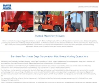 Daysmachinerymovers.com(Barnhart Crane & Rigging) Screenshot