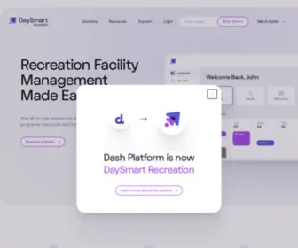 Daysmartrecreation.com(DaySmart Recreation facility management software) Screenshot