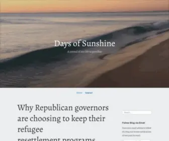 Daysofsunshine.blog(A journal of our life in paradise) Screenshot