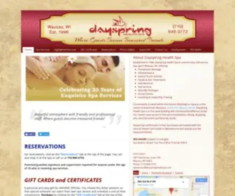 Dayspringhealthspa.com(Dayspring) Screenshot