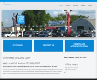 Daystarrmotors.com(Used Cars Minnetonka MN) Screenshot