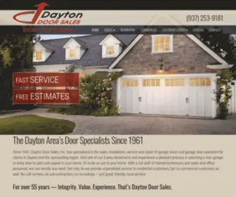 Daytondoorsales.com(Garage Door Service) Screenshot