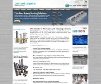 Daytonlamina.com(Global leader in fabrication and stamping solutions) Screenshot