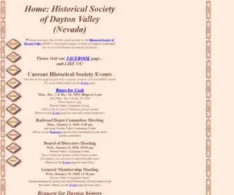 Daytonnvhistory.org(Dayton, Nevada) Screenshot