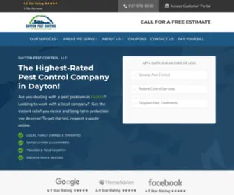 Daytonpestcontrol.com(Pest Control & Bed Bug Treatment In Dayton) Screenshot