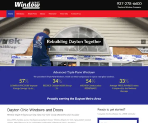 Daytonwindows.com(Dayton Ohio Windows) Screenshot