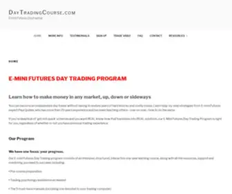 Daytradingcourse.com(Emini Futures Day Trading Educational Course) Screenshot