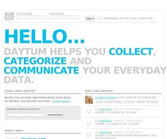 Daytum.com(Daytum) Screenshot