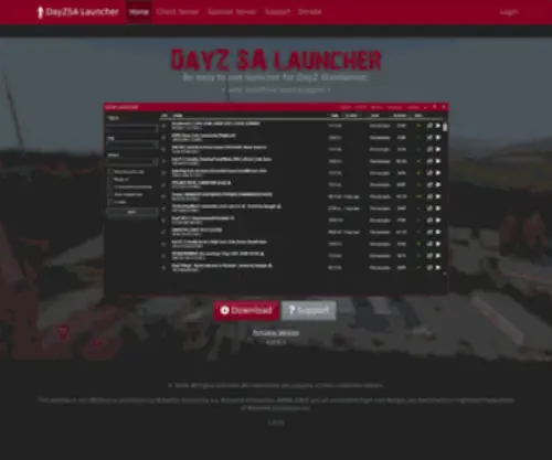 Dayzsalauncher.com(An easy to use launcher for DayZ Standalone) Screenshot