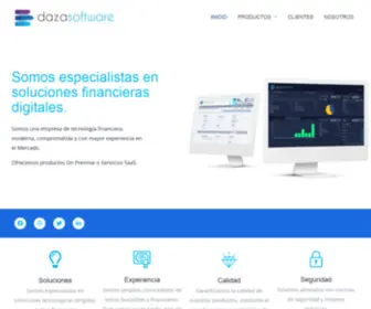 Dazasoftware.com(Soluciones digitales para entidades financieras) Screenshot