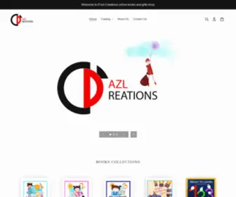 Dazlcreations.ca(D’AZL CREATIONS online book and gift shop) Screenshot