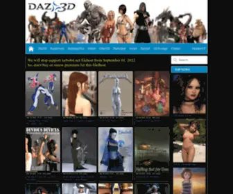 Dazposer.net(Daz3D and Poses stuffs download free) Screenshot