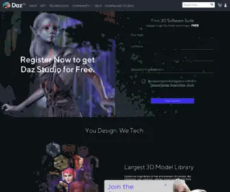 Dazstudio.com(DAZ Studio) Screenshot