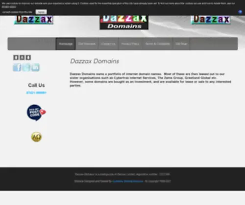 Dazzax.com(Dazzax Domains) Screenshot